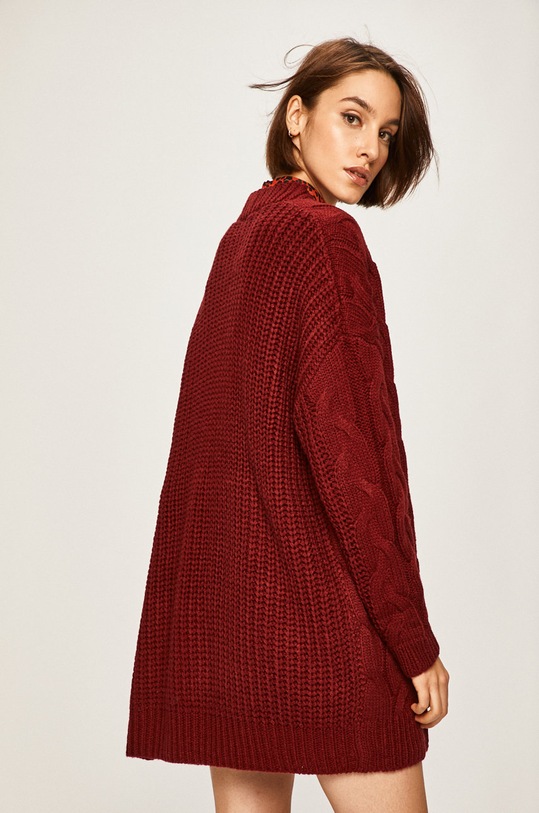 Îmbrăcăminte Answear - Cardigan LK249ORGANIC.AA burgundia