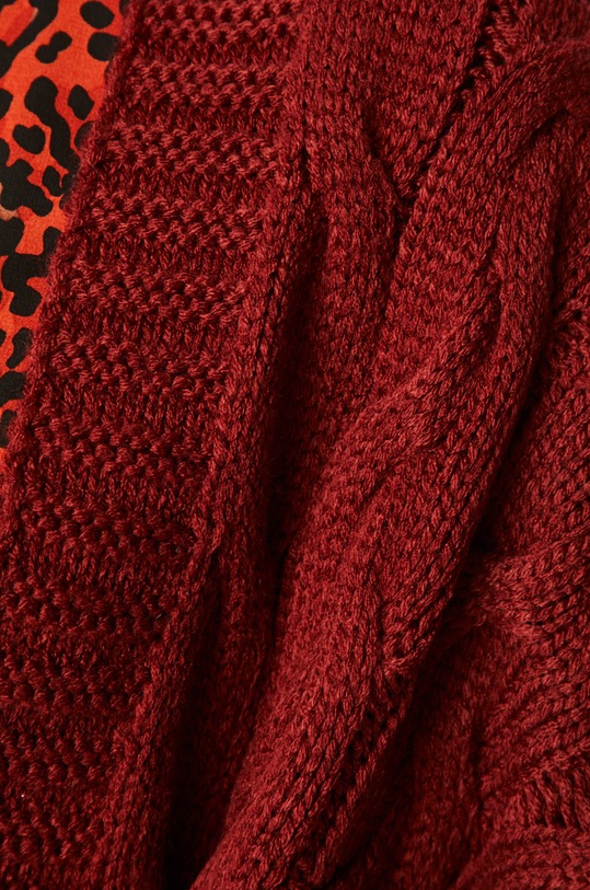 Answear - Cardigan LK249ORGANIC.AA burgundia
