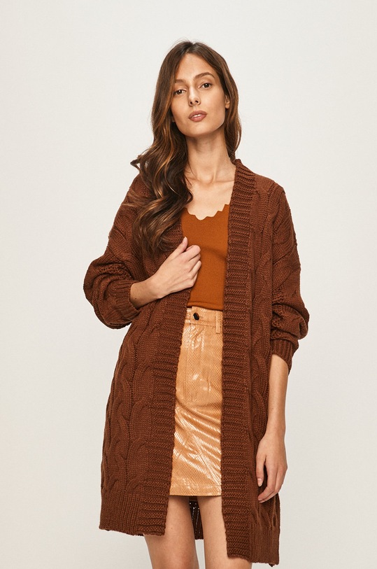 Answear - Cardigan uni maro LK249ORGANICA.AA