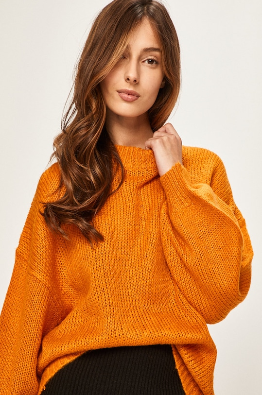 Answear - Pulover portocaliu LK230COLIMA.AA