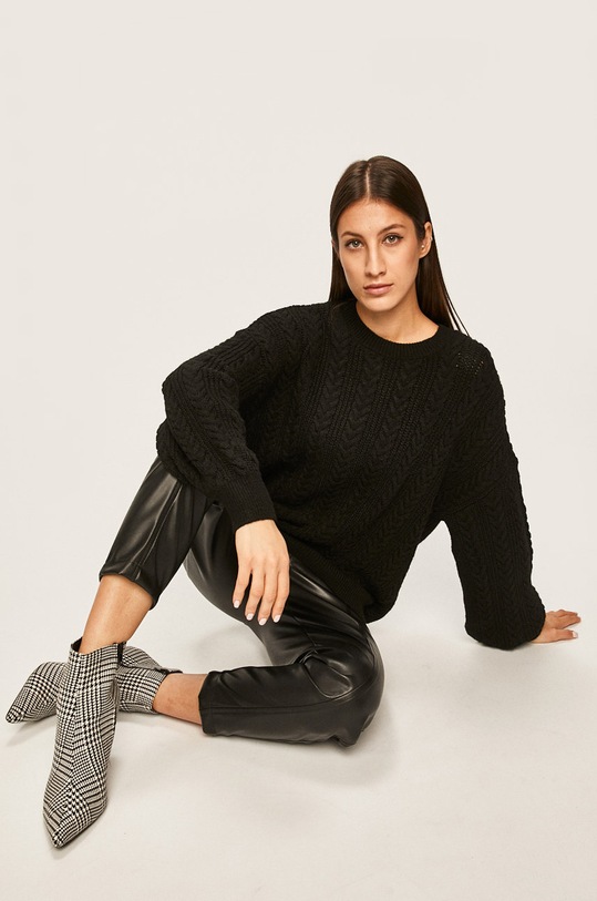 Answear - Pulover grosime medie negru CEN1.JO