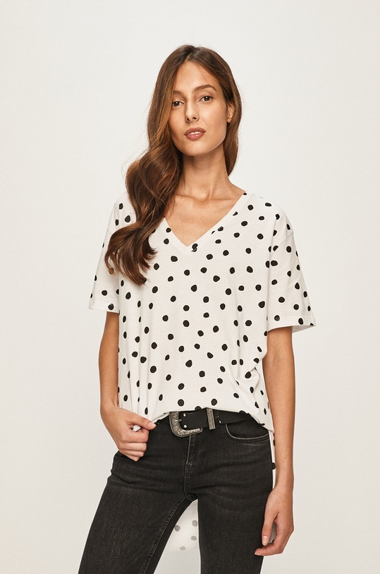 Answear - Tricou cu modele alb SECRET2.ga