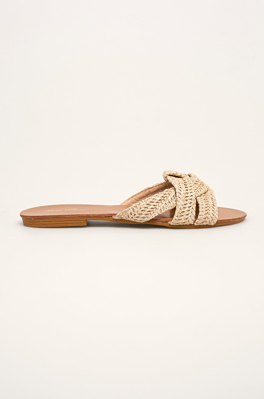 Answear.LAB- Šľapky textilný béžová 2R53A.2.D/2M27