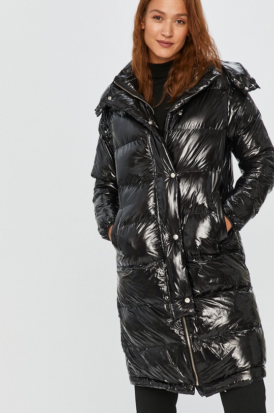 Answear Lab - Geaca cu captuseala negru WZ20.KUD029