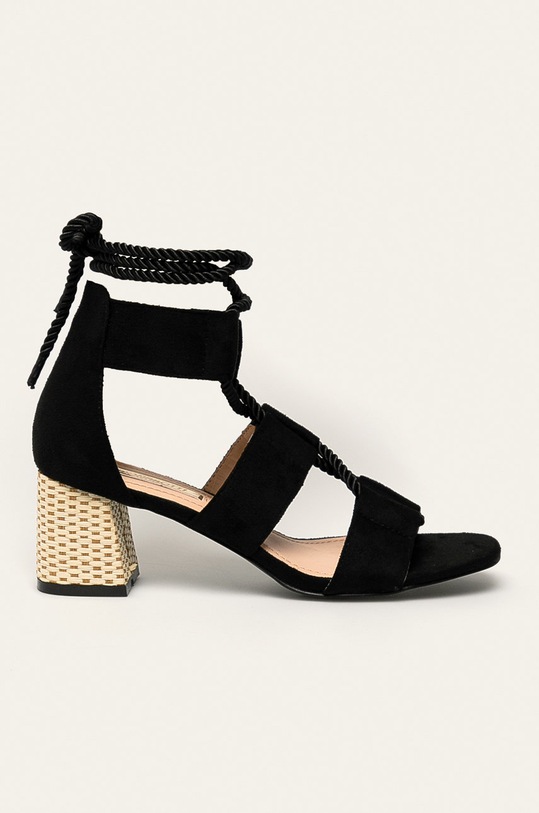Answear.LAB- Sandále Buanarotti textilný čierna CE0240A.P