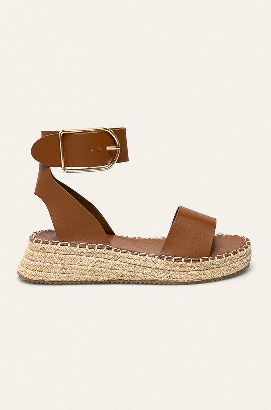 Answear.LAB - Sandály Buanarotti imitace kůže hnědá EC0325A.P