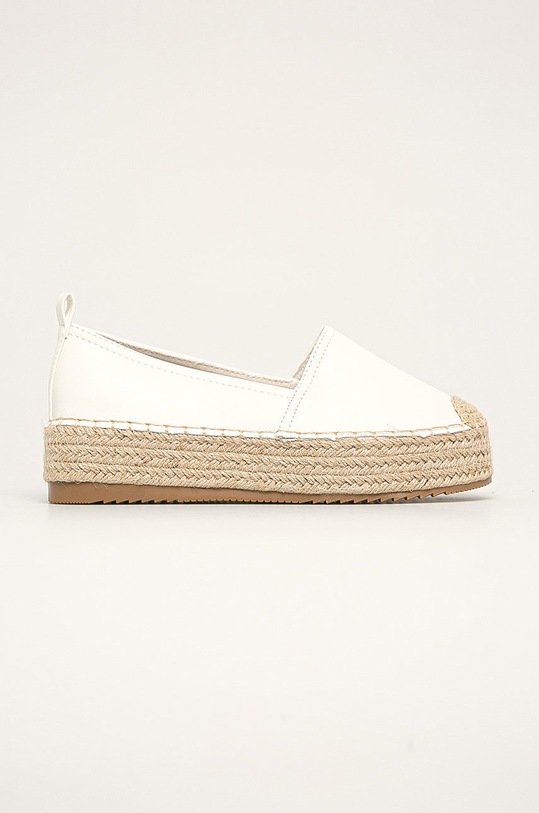 Answear - Espadrile Buonarotti imitatie de piele alb 1BD0095A.2.D