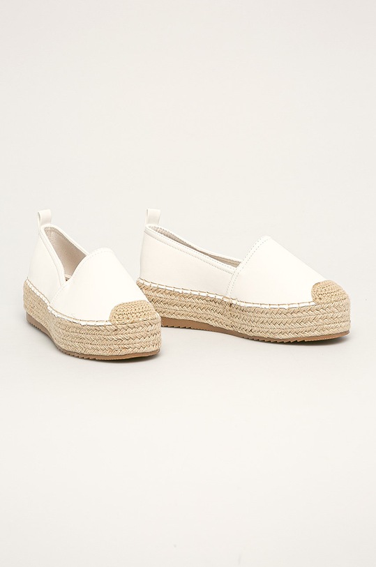 Answear - Espadrile Buonarotti 1BD0095A.2.D alb WZ20
