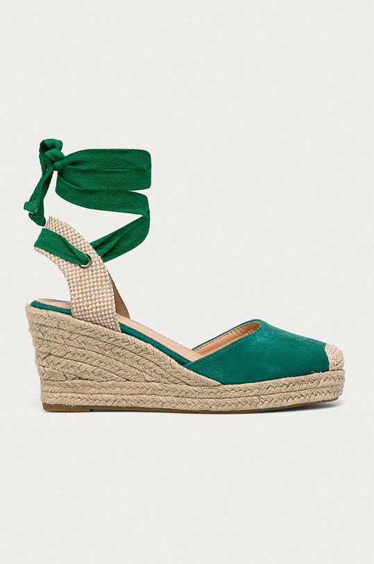 Answear - Espadrile Buonarotti imitatie de piele intoarsa verde JB19264A.V