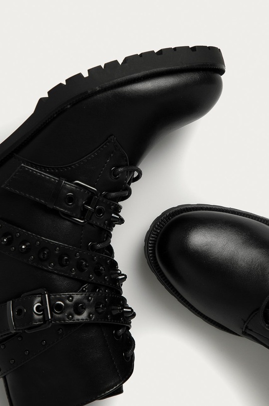 Answear Lab - Botine Damerose negru Q628.DAE