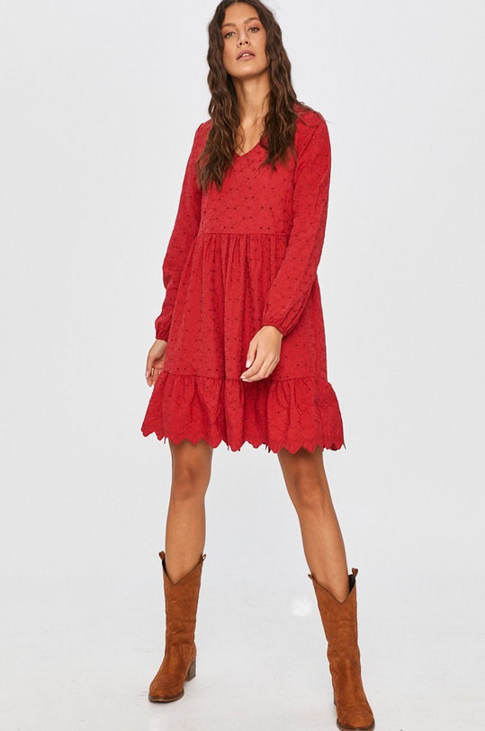 Answear Lab rochie mini rosu SONG.698.DA