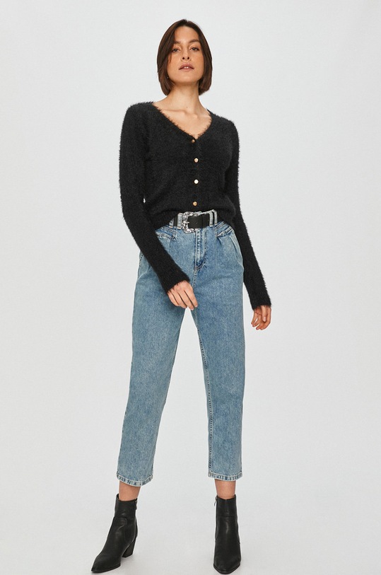 Answear Lab - Kardigan LK286HULA.GG czarny WZ20