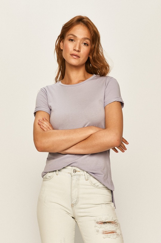 Answear - Tricou uni violet SONG.135.PP