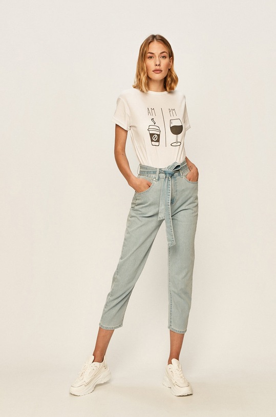 Answear.LAB - Tričko SONG.163.TL bílá WZ20