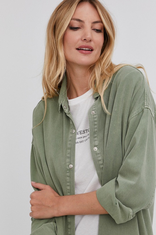 Answear Lab Koszula 6018.1.KR zielony
