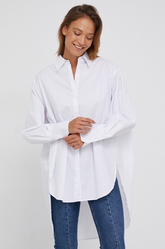 Answear Lab cămașă din bumbac alb P32.AJ