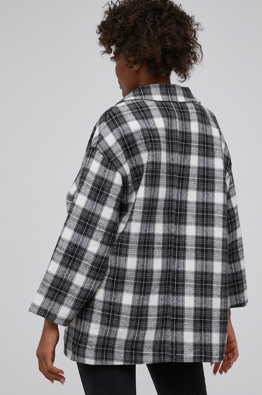 Odzież Answear Lab - Płaszcz z domieszką wełny 611.AJ czarny