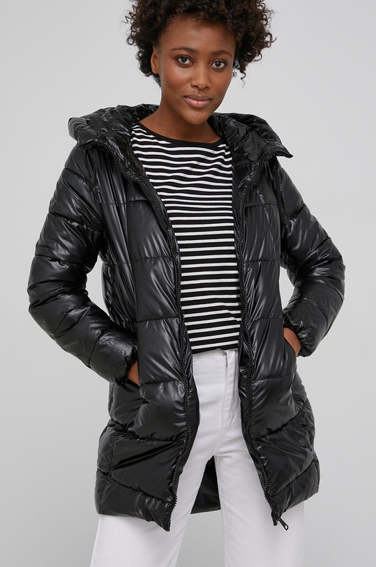 Jakna Answear.LAB s kapuljačom crna 1532.AJ