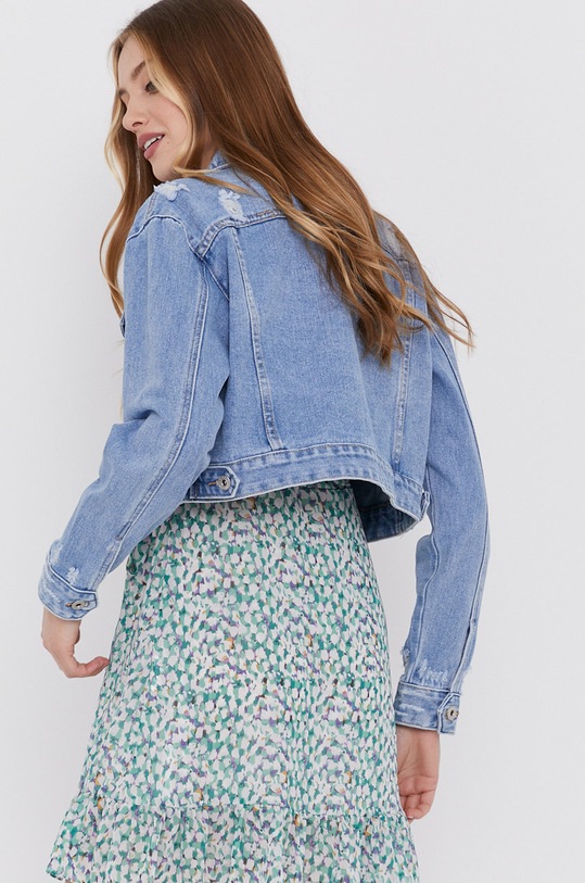 Îmbrăcăminte Answear Lab geacă din denim V101.1.DA albastru