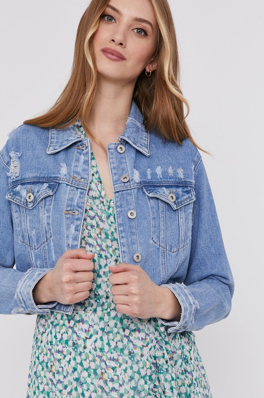 Answear Lab geacă din denim V101.1.DA albastru