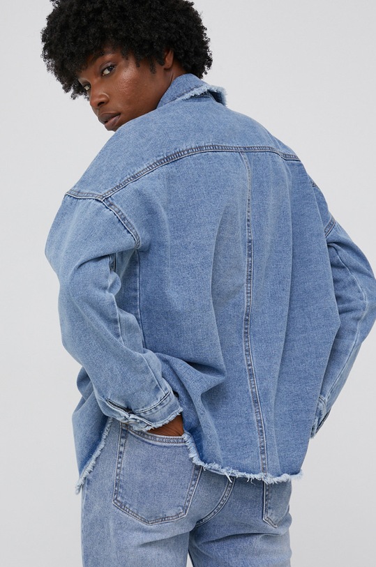 Odzież Answear Lab kurtka jeansowa H2329.1.SM niebieski