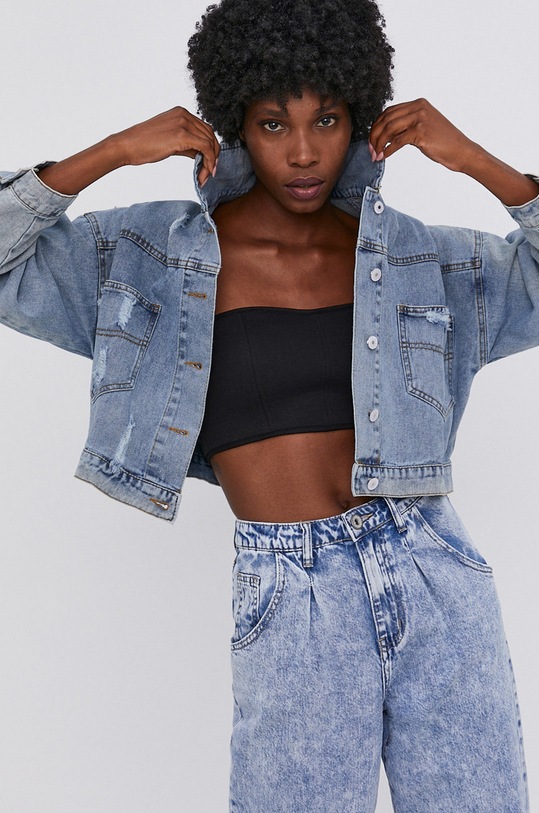 Τζιν μπουφάν Answear.LAB μπλε JF.201.AJ