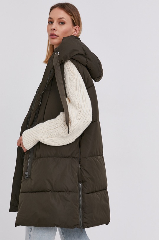 Answear Lab Vestă cu captuseala verde 8443.1.MB