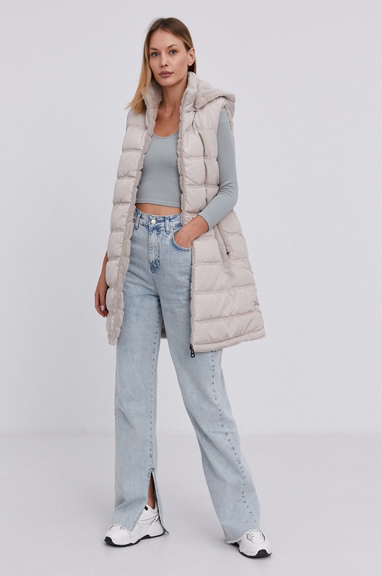 Answear Lab Vestă cu două fețe 5989.1.AJ bej WZ21