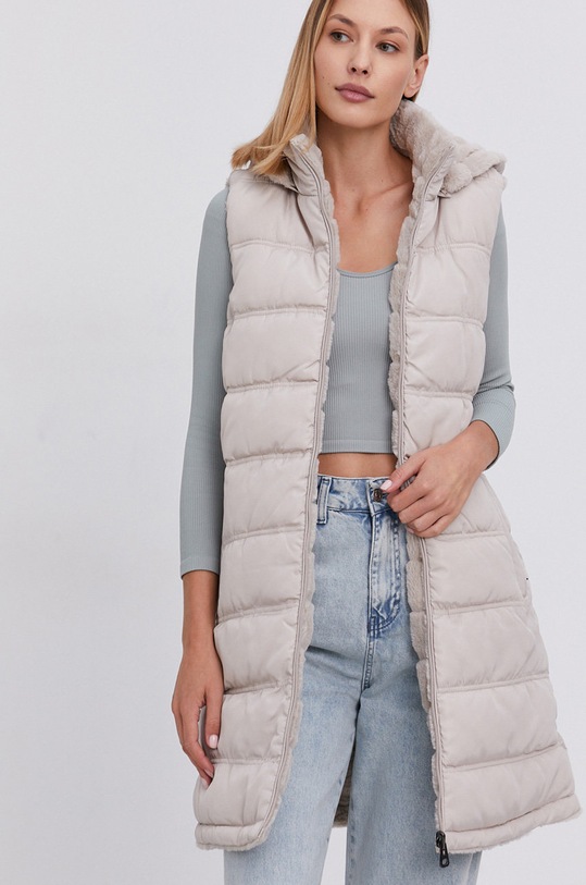 Answear Lab Vestă cu două fețe bej 5989.1.AJ