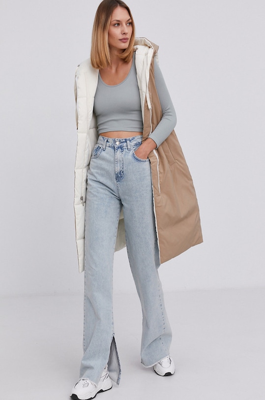 Answear Lab Bezrękawnik dwustronny pozostałe beżowy MDL211012.AJ