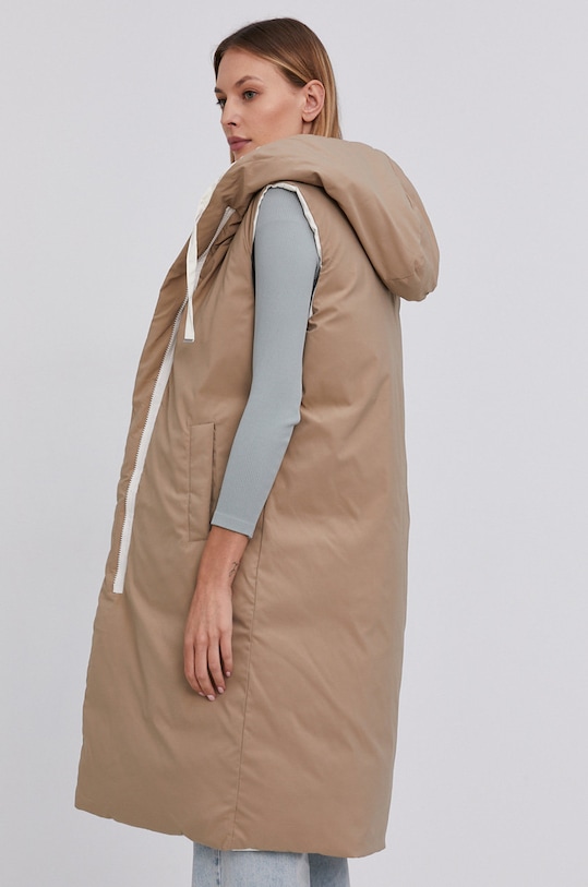 Odzież Answear Lab Bezrękawnik dwustronny MDL211012.AJ beżowy