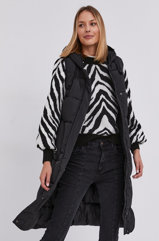 Answear Lab Vestă cu captuseala negru H1097.1.KR