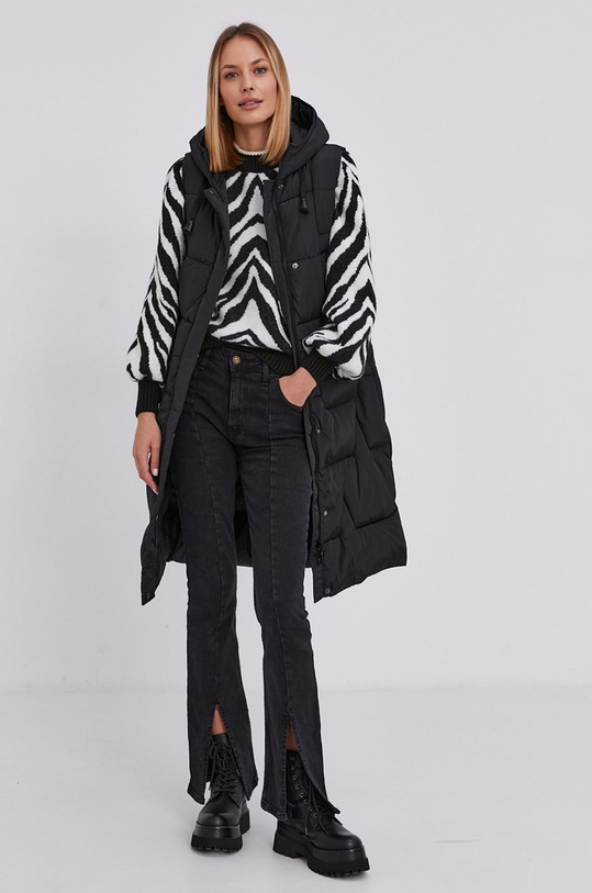 Answear Lab Vestă H1097.1.KR negru WZ21