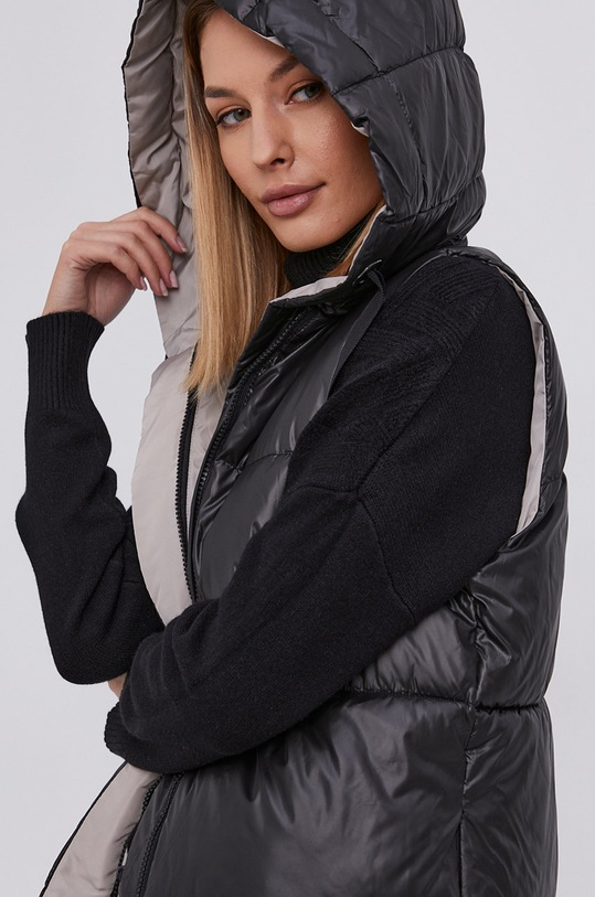 Answear Lab Vestă cu două fețe cu captuseala negru LH9610.2.KR