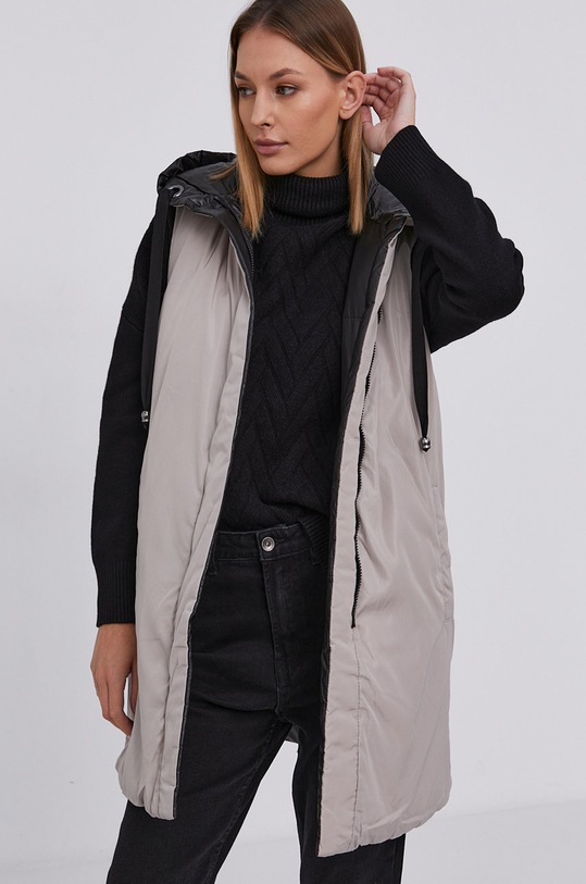 Answear Lab Vestă cu două fețe LH9610.2.KR negru WZ21