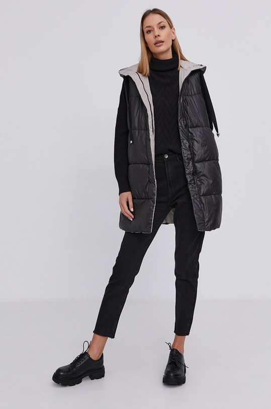 Îmbrăcăminte Answear Lab Vestă cu două fețe LH9610.2.KR negru