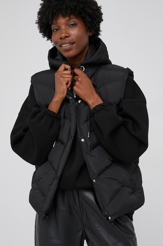 Answear Lab Bezrękawnik bez kaptura czarny 4854.DA