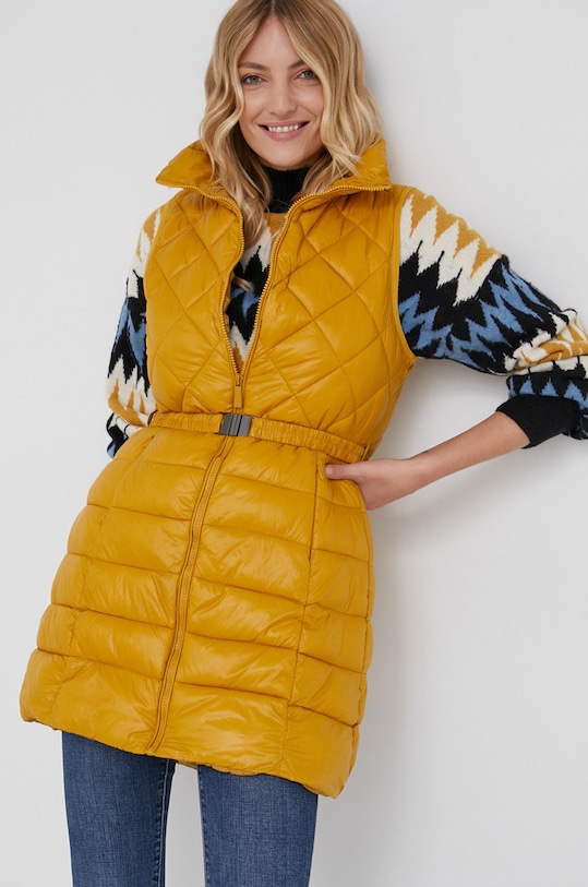 Answear Lab Bezrękawnik bez kaptura żółty AT8277.AJ