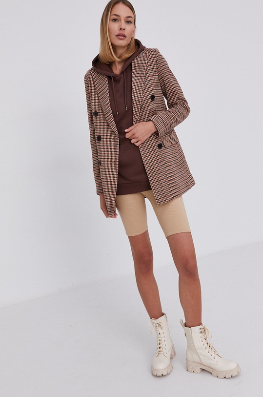 Answear Lab Marynarka z podszewką beżowy 2048.1.AJ