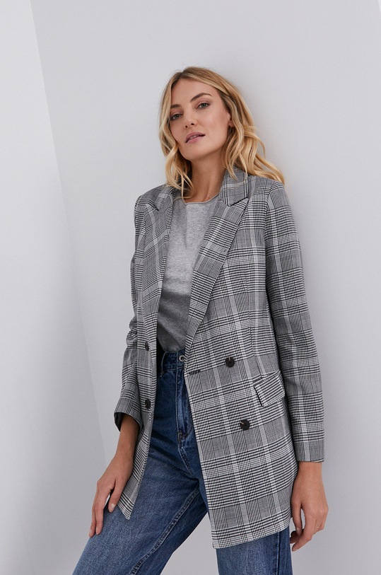 Answear Lab Marynarka tkanina czarny E1952.1.KR