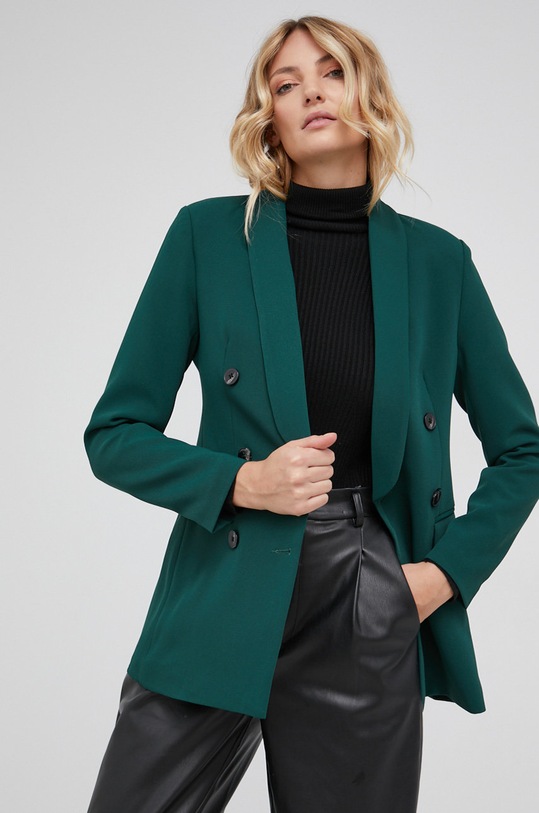 Answear Lab Marynarka tkanina zielony 1817.1.AJ