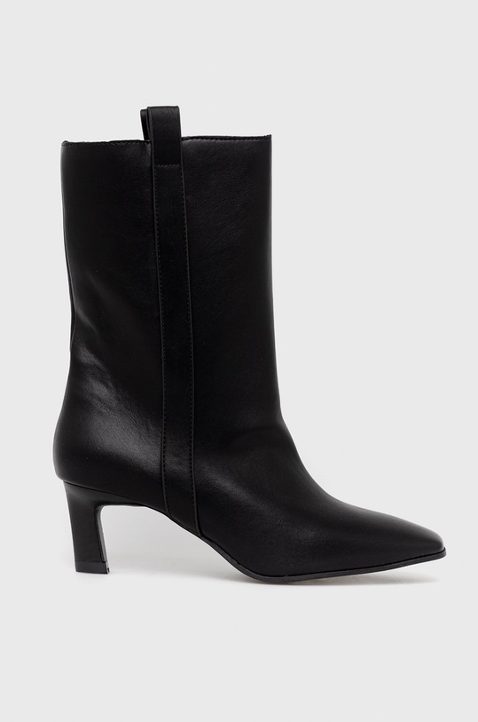 Answear Lab Botki imitacja skóry licowej czarny M1970.CL