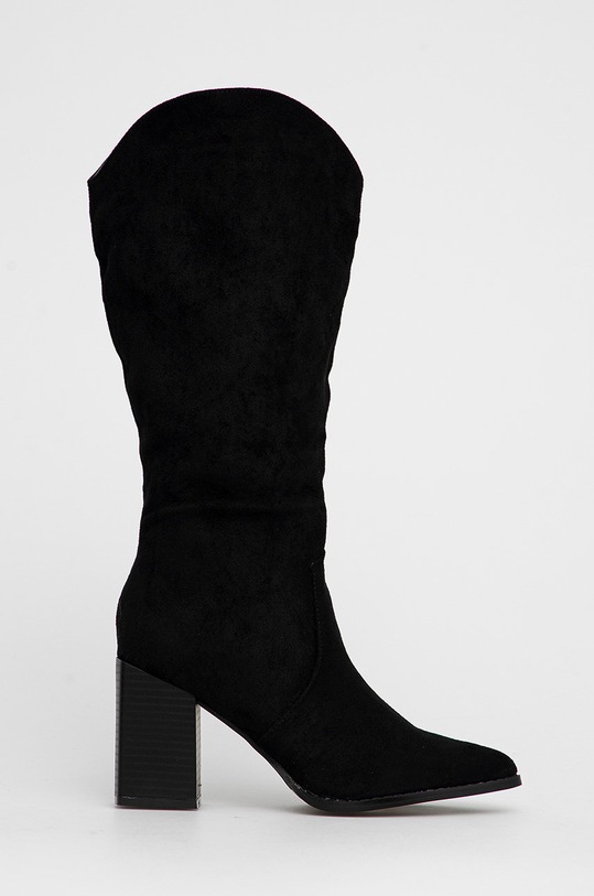 Answear Lab Kozaki słupek czarny 2A.1400.AJ