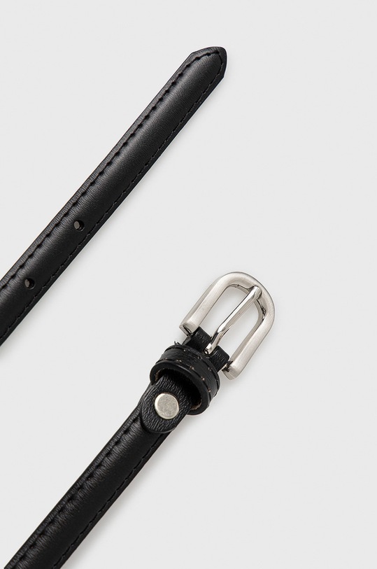 Answear Lab Curea de piele H.005.AJ negru WZ21