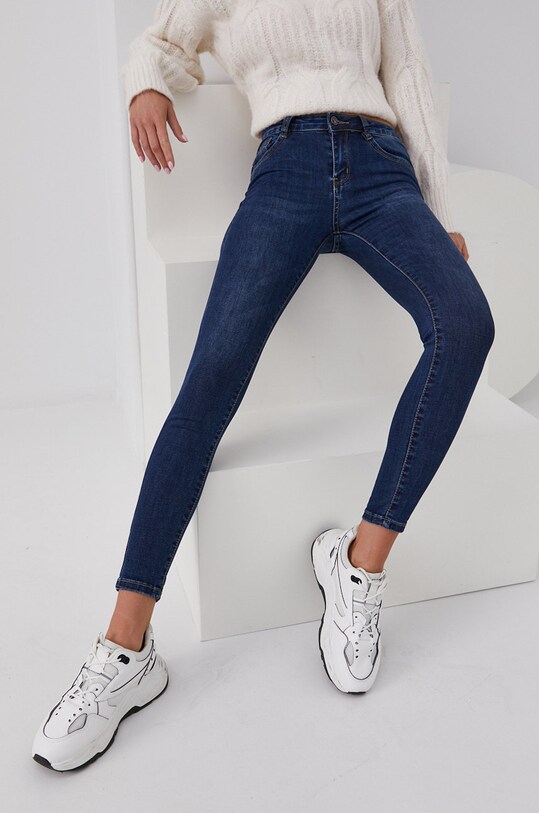 Answear Lab Jeansy Push-Up granatowy 1368.AJ