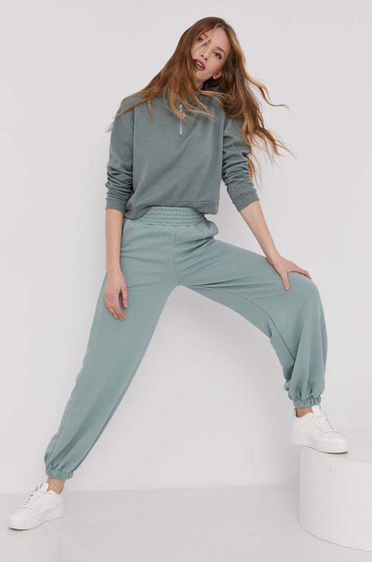 Answear Lab Spodnie YK7952.1 turkusowy WZ21