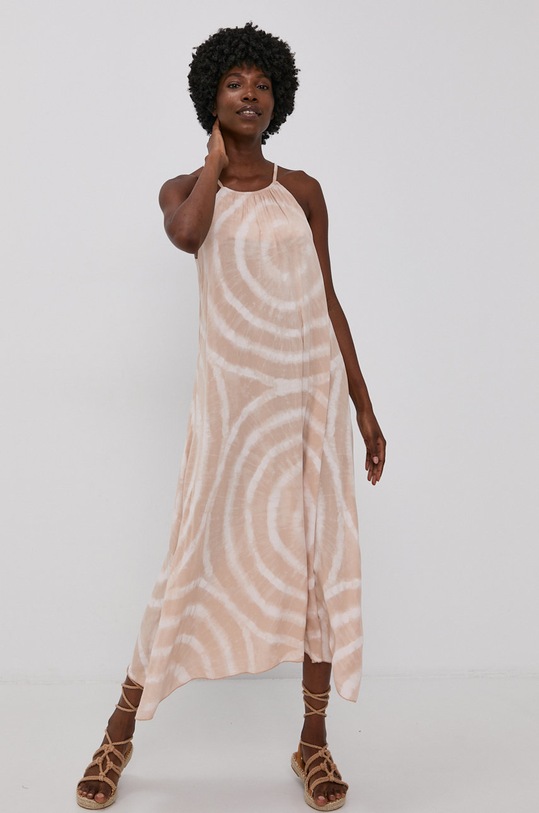 Šaty Answear.LAB Hand Crafted maxi béžová GK513MV8.1.KR