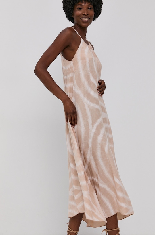 Šaty Answear.LAB Hand Crafted GK513MV8.1.KR béžová WZ21