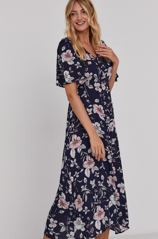 Answear Lab Sukienka casual granatowy 1111A.1.KR