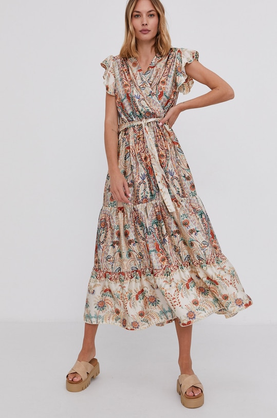 Answear Lab Sukienka casual beżowy BR2300.1.AJ